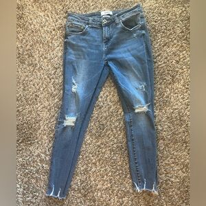 Pistola Distressed Skinny Jeans Size 28
